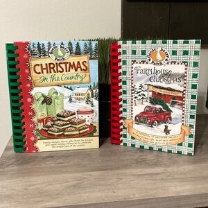 Gooseberry Patch FARMHOUSE CHRISTMAS & CHRISTMAS IN THE COUNTRY COOKBOOKS